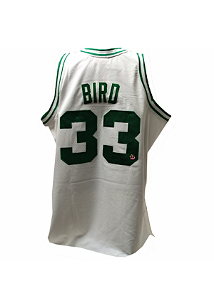 Larry Bird Autographed White Celtics Mitchell & Ness Jersey  (Larry Bird Holo/Sports Images COA)